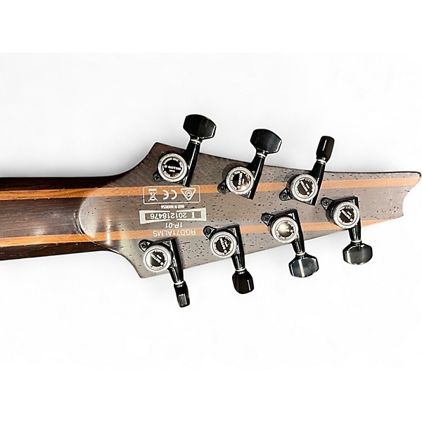 Used Ibanez RGD71ALMS Black Aurora Burst Solid Body Electric Guitar