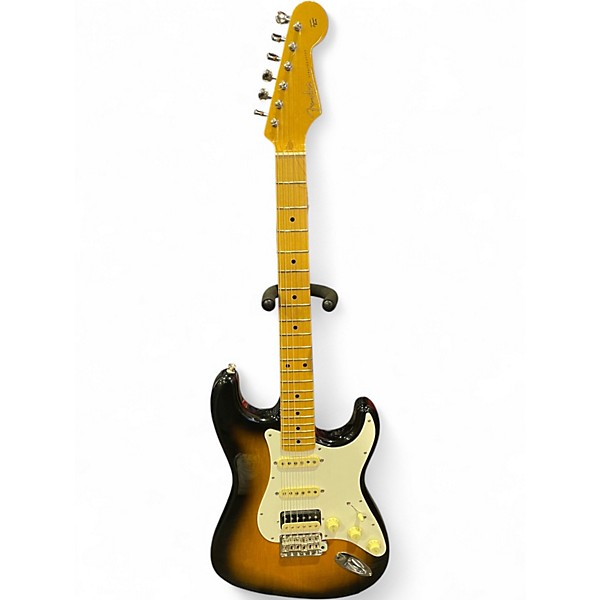 Used Fender JV MODIFIED 50s STRAT 2 Tone Sunburst Solid Body Electric Guitar