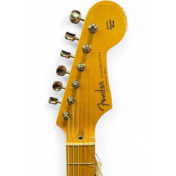 Used Fender JV MODIFIED 50s STRAT 2 Tone Sunburst Solid Body Electric Guitar