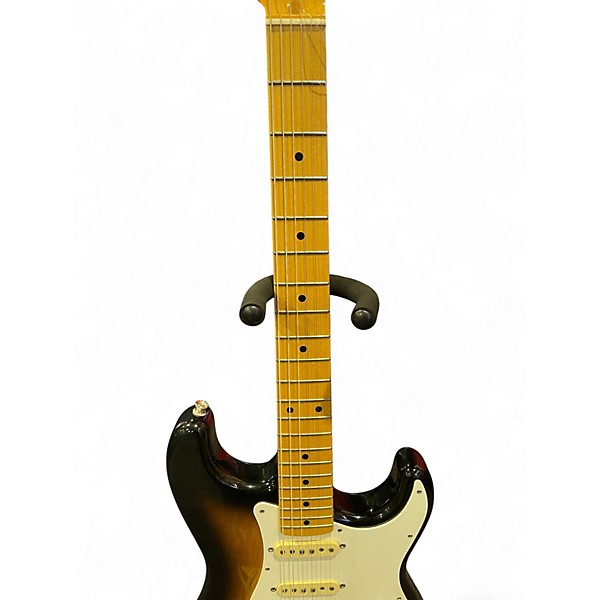 Used Fender JV MODIFIED 50s STRAT 2 Tone Sunburst Solid Body Electric Guitar