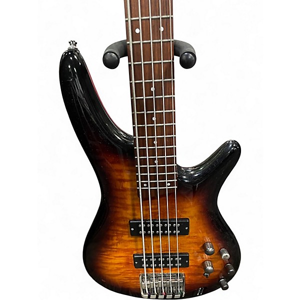 Used Ibanez SR405 5 String 2 Color Sunburst Electric Bass Guitar