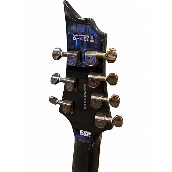 Used ESP LTD H-1007 Trans Black Solid Body Electric Guitar