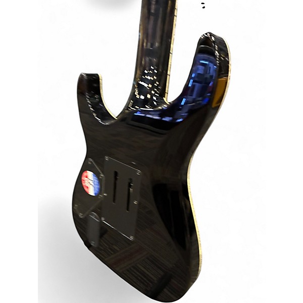 Used ESP LTD H-1007 Trans Black Solid Body Electric Guitar