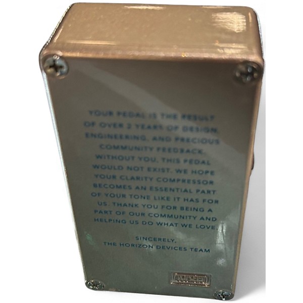 Used Horizon Devices CLARITY COMPRESSOR Effect Pedal