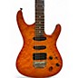 Used Ibanez SA160QM SUNBURST QUILT TOP Solid Body Electric Guitar thumbnail