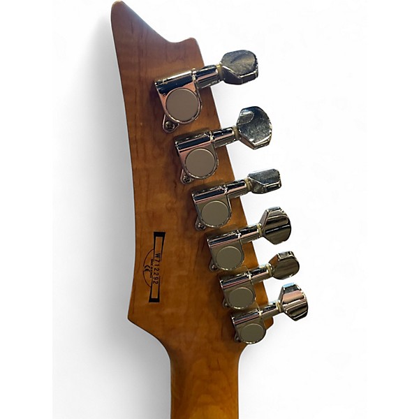 Used Ibanez SA160QM SUNBURST QUILT TOP Solid Body Electric Guitar