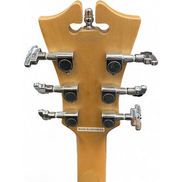 Used D'Angelico Premier Series DC Black Hollow Body Electric Guitar