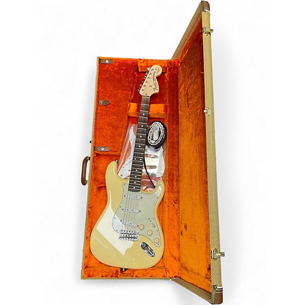 Used Fender Artist Series Yngwie Malmsteen Stratocaster White Maple Solid Body Electric Guitar