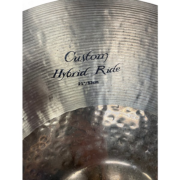 Used Zildjan 21in K Custom Hybird Ride Cymbal
