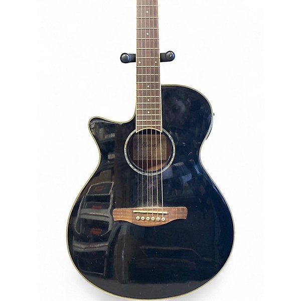 Used Ibanez AEG10LII-BLK Black Acoustic Electric Guitar