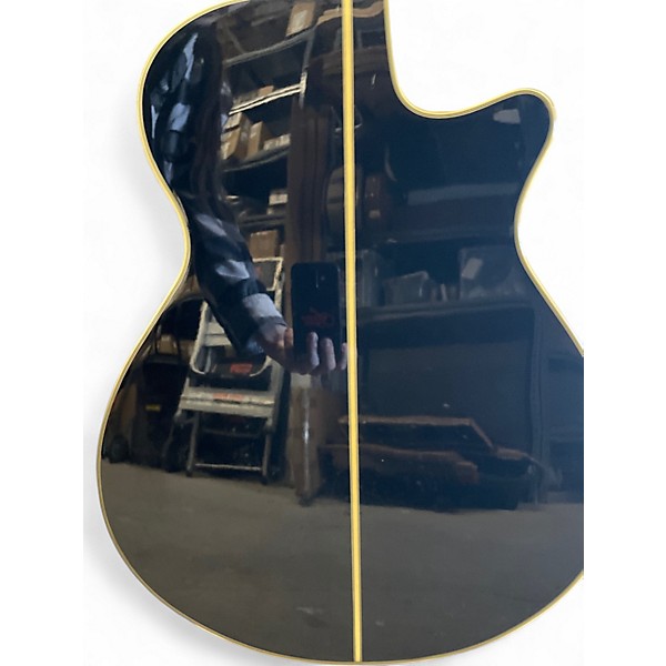 Used Ibanez AEG10LII-BLK Black Acoustic Electric Guitar