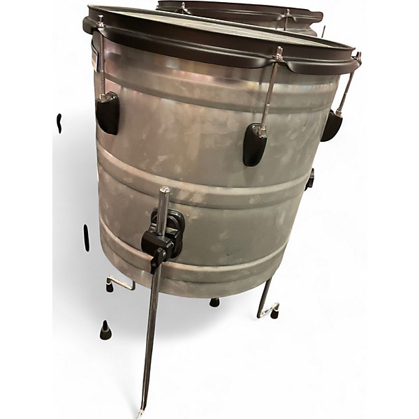 Used LP 14X14 RAW STREET CAN METAL Drum