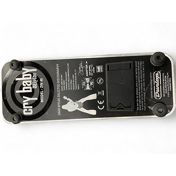Used Dunlop ZW45 Zakk Wylde Signature Cry Baby Wah Effect Pedal