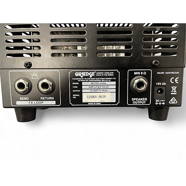 Used Orange Amplifiers Micro Dark 20W Tube Guitar Amp Head