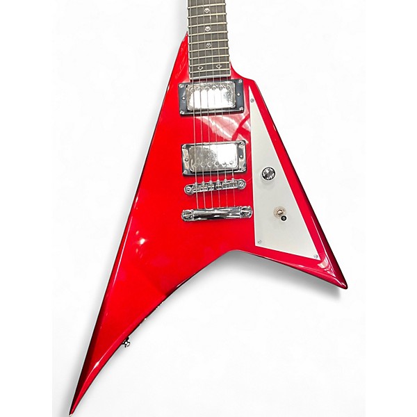 Used Kramer Charlie Parra Vanguard Candy Apple Red Metallic Solid Body Electric Guitar