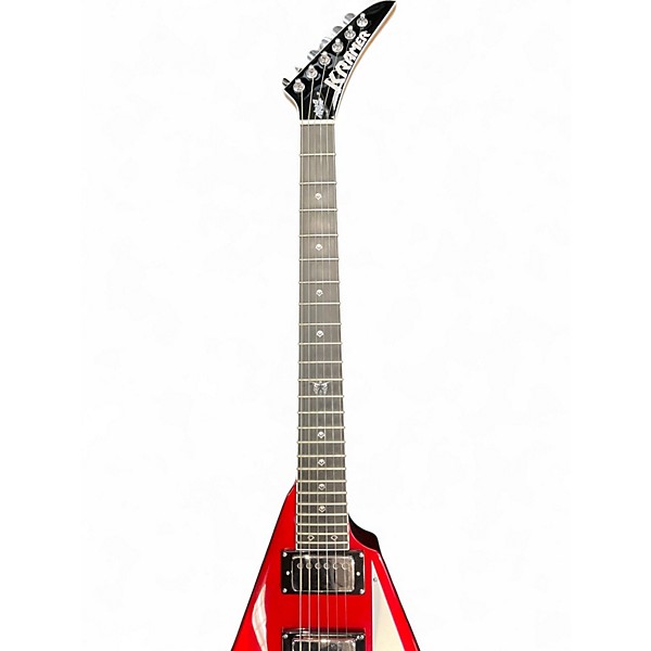 Used Kramer Charlie Parra Vanguard Candy Apple Red Metallic Solid Body Electric Guitar
