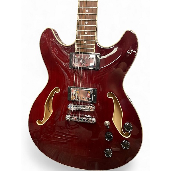 Used Ibanez AS73 Artcore Crimson Red Trans Hollow Body Electric Guitar