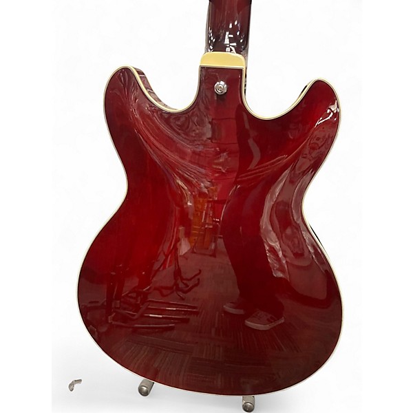 Used Ibanez AS73 Artcore Crimson Red Trans Hollow Body Electric Guitar