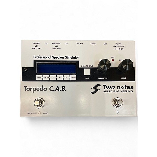 Used Two Notes AUDIO ENGINEERING Torpedo C.A.B. Professional Speaker Simulator Effect Processor