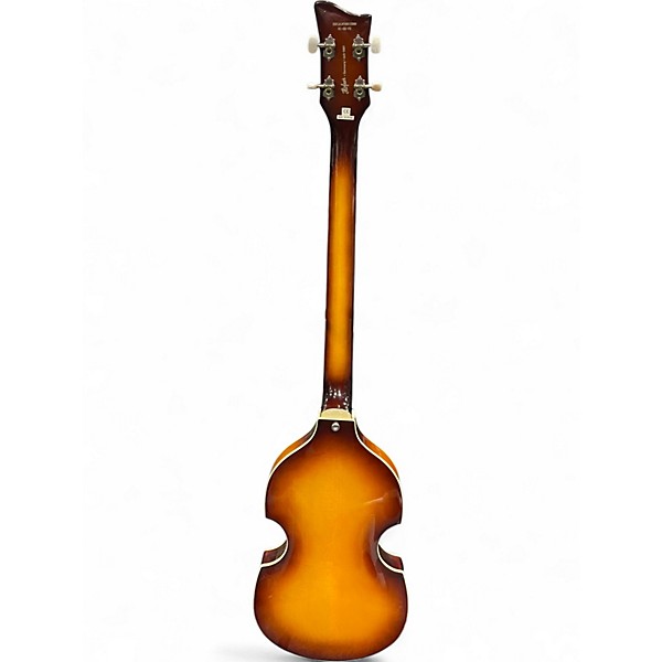 Used Hofner Ignition Series LH 2 Tone Sunburst Electric Bass Guitar