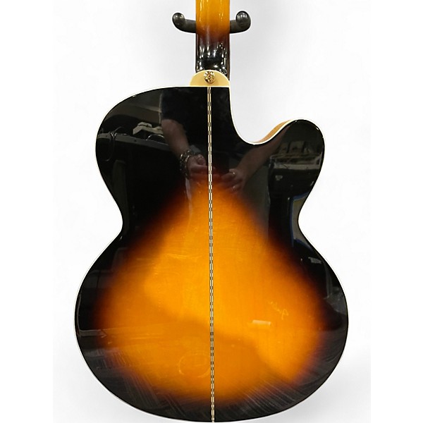 Used Epiphone J-200EC Studio 2 Tone Sunburst Acoustic Electric Guitar