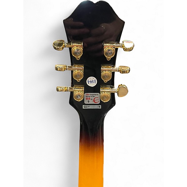Used Epiphone J-200EC Studio 2 Tone Sunburst Acoustic Electric Guitar