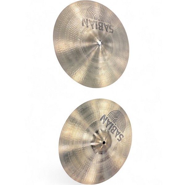 Used SABIAN 14in AA REGULAR HI HAT PAIR Cymbal
