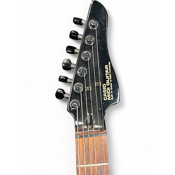 Used Casio MG-510 Midi Guitar Black Solid Body Electric Guitar