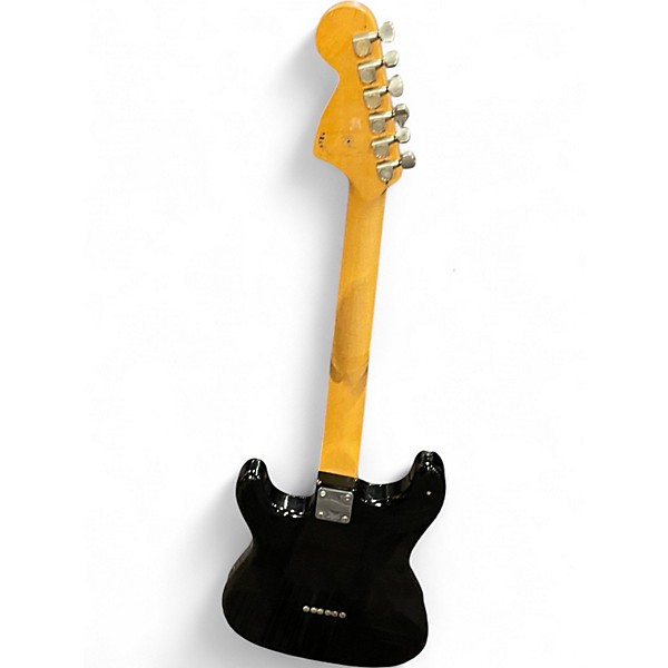 Vintage 1970s Goya STRAT STYLE BLACK Solid Body Electric Guitar