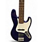 Used Fender Deluxe Jazz Bass V Blue Sapphire Electric Bass Guitar