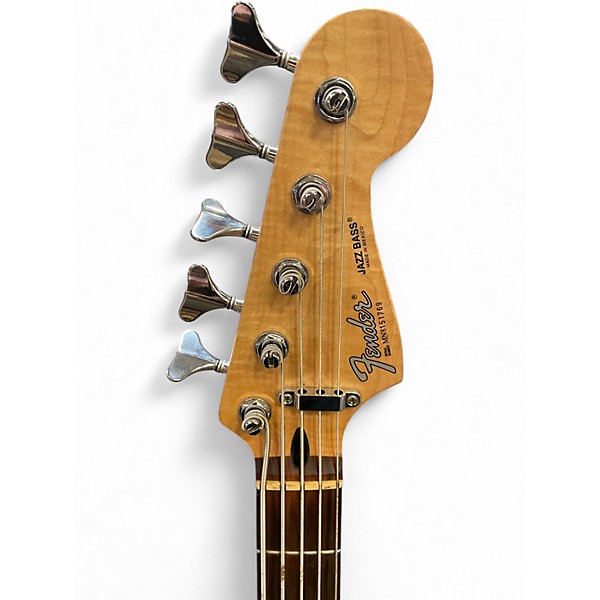 Used Fender Deluxe Jazz Bass V Blue Sapphire Electric Bass Guitar