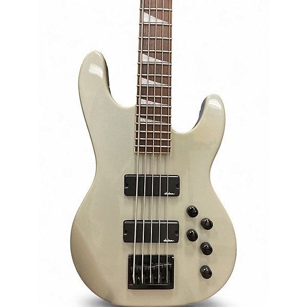 Used Jackson JS3V Concert 5 String Metallic Silver Electric Bass Guitar