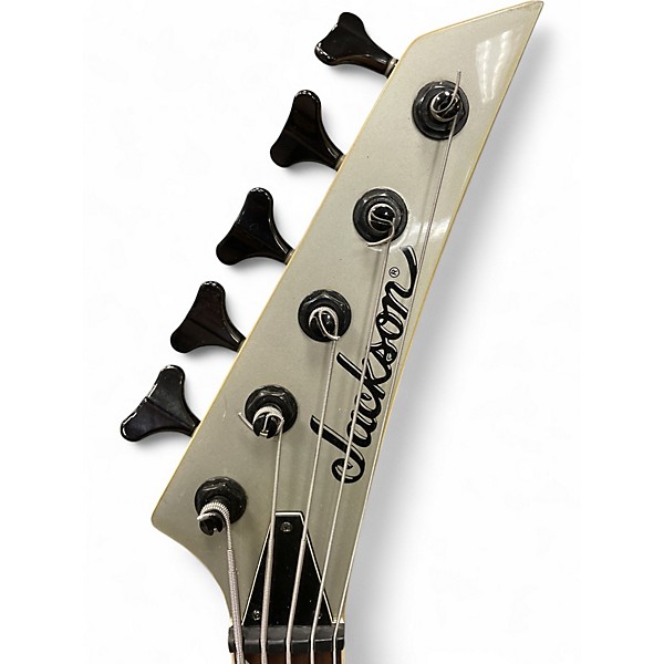 Used Jackson JS3V Concert 5 String Metallic Silver Electric Bass Guitar