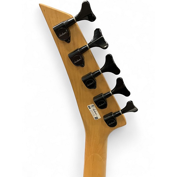 Used Jackson JS3V Concert 5 String Metallic Silver Electric Bass Guitar