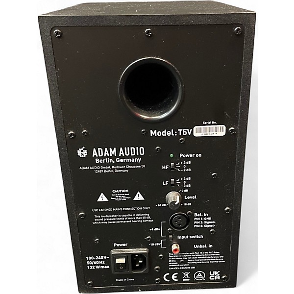 Used ADAM Audio T5V Pair Powered Monitor