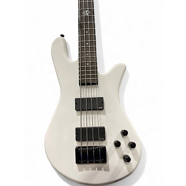 Used Spector NS Ethos HP4 White Electric Bass Guitar