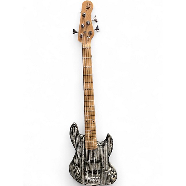 Used Michael Kelly Element Black and White Electric Bass Guitar