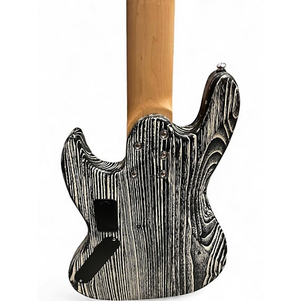 Used Michael Kelly Element Black and White Electric Bass Guitar