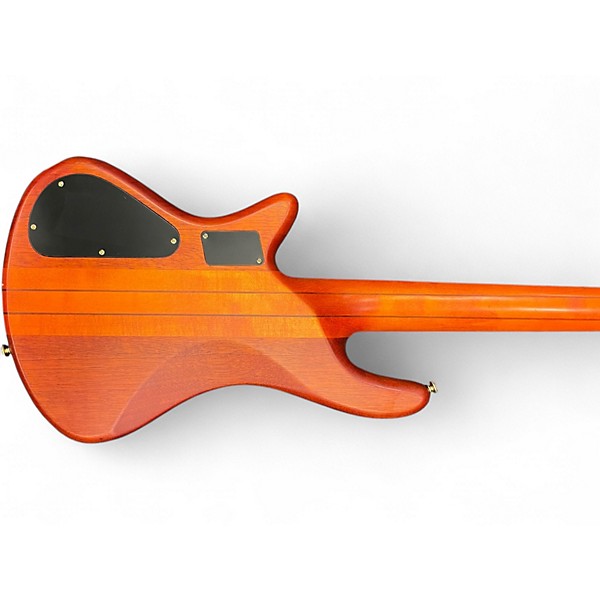 Used Schecter Guitar Research Stiletto Studio 5 String Fretless Honey Electric Bass Guitar