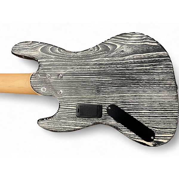 Used Michael Kelly Element Black and White Electric Bass Guitar