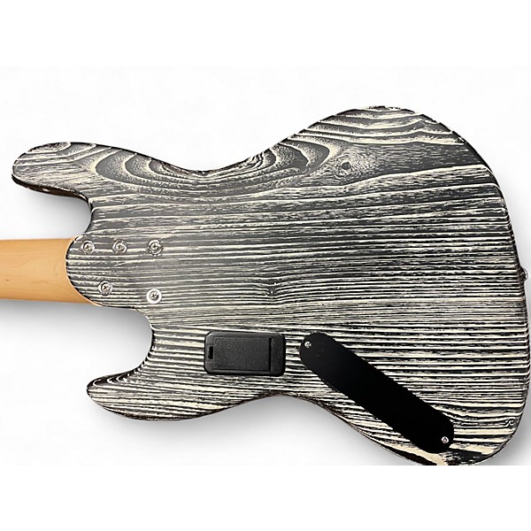 Used Michael Kelly Element Black and White Electric Bass Guitar