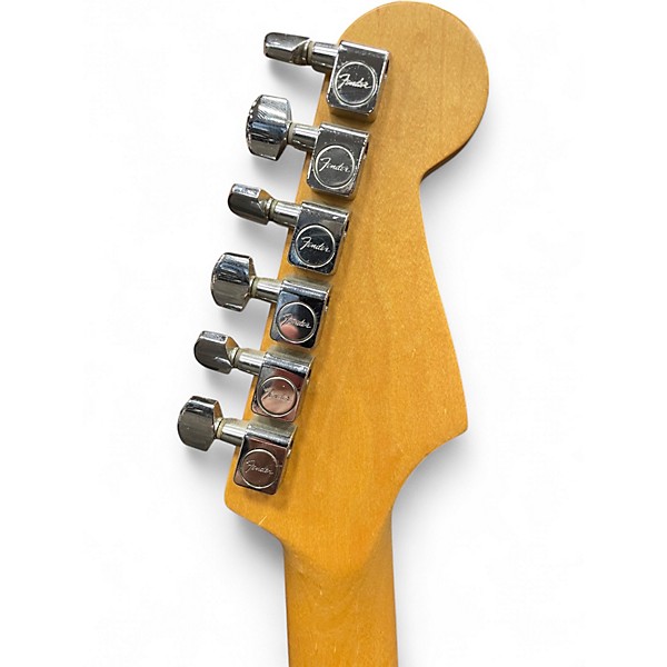 Used 2001 Fender Standard Stratocaster Left Handed Wine Red Electric Guitar