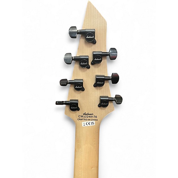 Used Jackson JS32-7 Dinky DKA 7 String Black Solid Body Electric Guitar