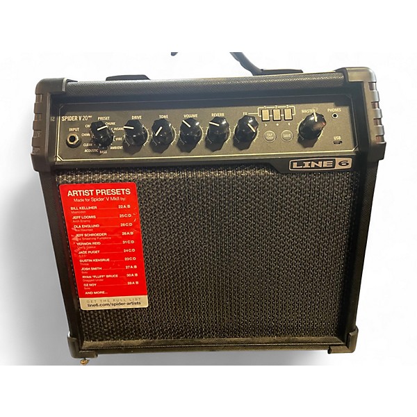 Used Line 6 Spider V 20 MkII 20w 1x8 Guitar Combo Amp