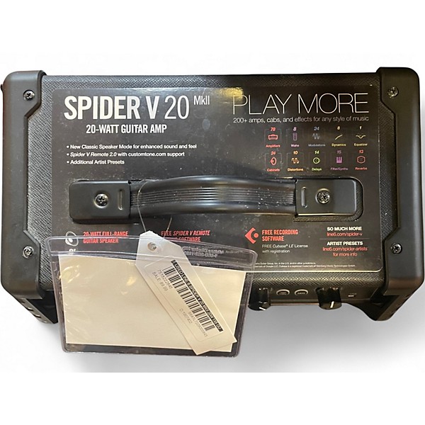 Used Line 6 Spider V 20 MkII 20w 1x8 Guitar Combo Amp