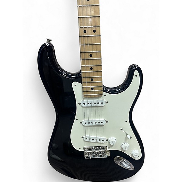Used Fender Artist Series Eric Clapton Stratocaster Black Solid Body Electric Guitar