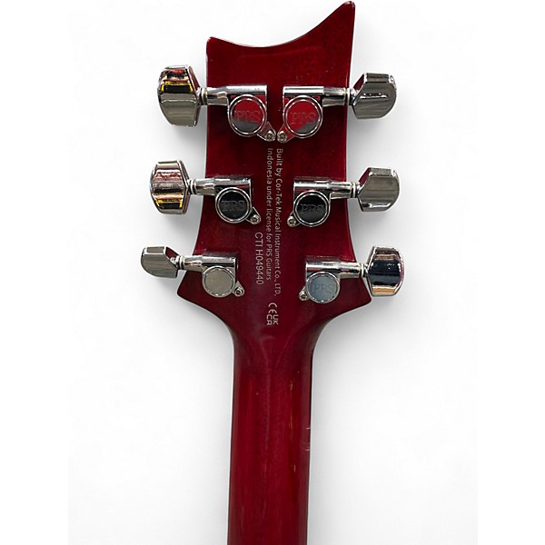 Used PRS David Grissom Signature Crimson Red Trans Solid Body Electric Guitar