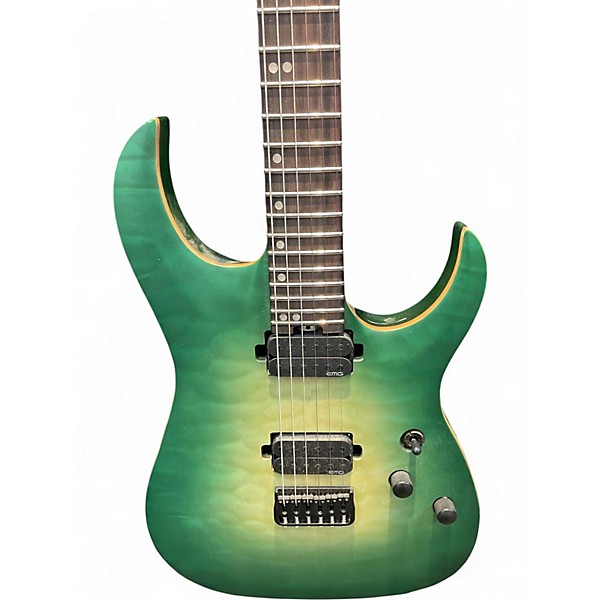 Used Harley Benton AMAROK QUILTED BURST Solid Body Electric Guitar