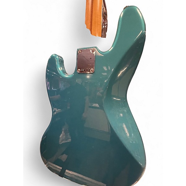 Used 2011 Fender MIM JAZZ BASS Lake Placid Blue Electric Bass Guitar