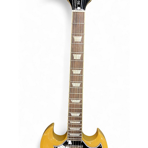 Used 2024 Epiphone SG Standard TV Yellow Solid Body Electric Guitar